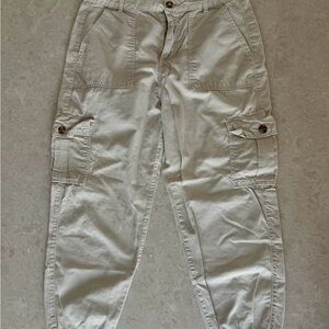 Zara Womens Cargo Pants - Light Tan